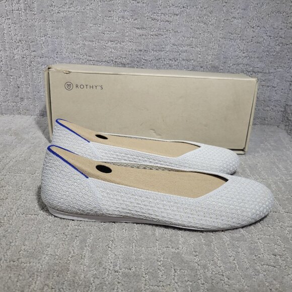 Rothy's The Flat Salt Honeycomb Slip On Flats Shoes Women's Size US 10.5, 11.5 - Picture 3 of 10